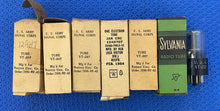 Load image into Gallery viewer, Matched Pair General Electric GE Nickel Plate 6AU6 Vacuum Tubes Valves And 7 12AH7s
