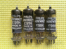 Load image into Gallery viewer, 4 Philips Special Quality SQ E91H 6687 Vacuum Tubes Valves NOS NIB Lot Of Four