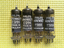 Load image into Gallery viewer, 4 Philips Special Quality SQ E91H 6687 Vacuum Tubes NOS NIB Lot Of Four