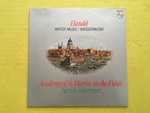 Load image into Gallery viewer, Handel Water Music Wassermusik Academy-Of St Martin-In-The-Fields Neville Marriner Philips Stereo 9500 691 LP