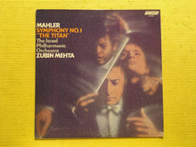 Load image into Gallery viewer, Gustav Mahler Symphony 1 Titan Zubin Mehta The Israel Philharmonic Orchestra Stereo Vinyl LP London CS7004