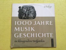 Load image into Gallery viewer, 1000 Jahre Musik Geschichte In Klingenden Beispielen 4 Folge Eterna Records 8 20 350