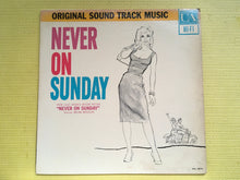 Load image into Gallery viewer, Original Sound Track Music Never On Sunday United Artists Records Mono LP UAL 4070