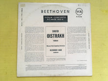 Load image into Gallery viewer, Beethoven By Oistrakh Violin Concerto In D Major Opus 61 USSR State Symphony Orchestra Vox PL 16.150