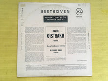 Load image into Gallery viewer, Beethoven By Oistrakh Violin Concerto In D Major Opus 61 USSR State Symphony Orchestra Vox PL 16.150