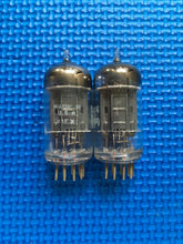 Load image into Gallery viewer, Matched Pair RCA Black Plate 6AU7 Vacuum Tubes NOS-Testing