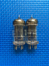 Load image into Gallery viewer, Matched Pair RCA Black Plate 6AU7 Vacuum Tubes Valves NOS-Testing