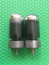 Load image into Gallery viewer, Matched Pair Sylvania 7C5 Vacuum Tubes Gray Glass