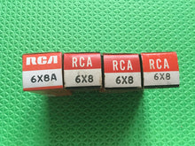 Load image into Gallery viewer, 4 RCA 6X8 Vacuum Tubes Valves NOS NIB Lot Of Four Quad
