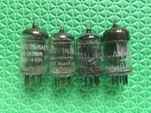 Load image into Gallery viewer, 4 American-Made Milspec 6AL5 5726 6097 JHY-6AL5W Vacuum Tubes NOS NIB Lot Of Four Quad