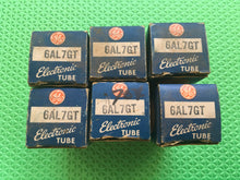Load image into Gallery viewer, 6 General Electric GE 6AL7 6AL7GT Vacuum Tubes NOS NIB Lot Of Six