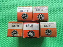 Load image into Gallery viewer, 5 General Electric GE 6AL11 Vacuum Tubes Valves NOS NIB Lot Of Five