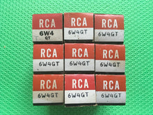 Load image into Gallery viewer, 9 RCA 6W4 6W4GT Vacuum Tubes NOS NIB Lot Of Nine