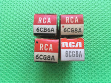 Load image into Gallery viewer, 4 RCA 6CG8 6CG8A Vacuum Tubes NOS NIB Lot Of Four