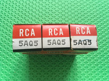Load image into Gallery viewer, 3 RCA 5AQ5 Vacuum Tubes Valves NOS NIB Lot Of Three