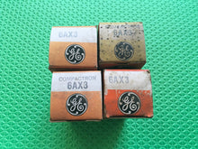 Load image into Gallery viewer, 4 General Electric GE 6AX3 Vacuum Tubes Valves NOS NIB Lot Of Four