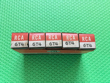 Load image into Gallery viewer, 5 RCA 6T4 Vacuum Tubes Valves NOS NIB Lot Of Five