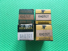 Load image into Gallery viewer, 4 Sylvania 6AQ7 6AQ7GT Vacuum Tubes NOS NIB Lot Of Four