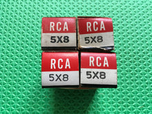 Load image into Gallery viewer, 4 RCA 5X8 Vacuum Tubes Valves NOS NIB Lot Of Four