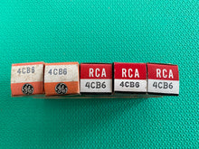 Load image into Gallery viewer, 5 US-Made 4CB6 Vacuum Tubes Valves NOS NIB Lot Of Five