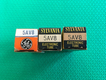 Load image into Gallery viewer, 3 US-Made 5AV8 Vacuum Tubes Valves NOS NIB Lot Of Three