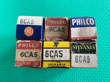 Load image into Gallery viewer, 6 US-Made 6CA5 Vacuum Tubes Valves NOS NIB Lot Of Six