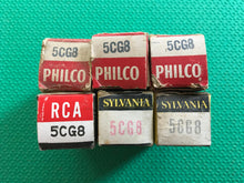 Load image into Gallery viewer, 6 US-Made 5CG8 Vacuum Tubes Valves NOS NIB Lot Of Six