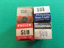 Load image into Gallery viewer, 4 US-Made 5U8 Vacuum Tubes Valves NOS NIB Lot Of Four
