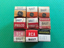 Load image into Gallery viewer, 9 US-Made 9AU7 Vacuum Tubes NOS NIB Lot Of Nine