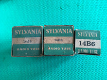 Load image into Gallery viewer, 3 Sylvania 14B6 Vacuum Tubes Valves NOS NIB Lot Of Three