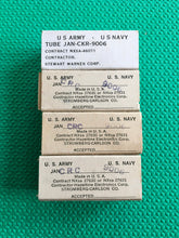 Load image into Gallery viewer, 4 US-made JANCKR9006 JRC9006 9006 Vacuum Tubes Valves Milspec NOS NIB Lot Of Four