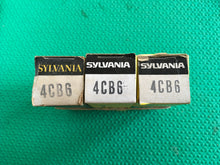 Load image into Gallery viewer, 3 Sylvania 4CB6 Vacuum Tubes Valves NOS NIB Lot Of Three