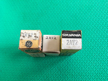 Load image into Gallery viewer, 3 US-Made 2AV2 Vacuum Tubes Valves NOS NIB Lot Of Three