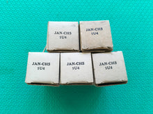 Load image into Gallery viewer, 5 Sylvania 1U4 JANCHS1U4 Vacuum Tubes Milspec NOS NIB Lot Of Five