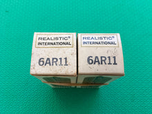 Load image into Gallery viewer, 2 US-Made Realistic Radio Shack 6AR11 Vacuum Tubes Valves Gold Pins NOS NIB Lot Of Two