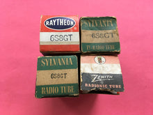 Load image into Gallery viewer, 4 US-Made 6S8 6S8GT Vacuum Tubes Valves NOS NIB Lot Of Four