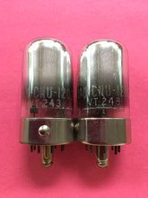 Load image into Gallery viewer, 2 National Union NU JANCNU1203A VT243 7C4 Vacuum Tubes Valves NOS NIB Milspec Lot Of Two