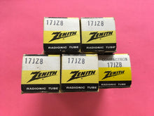 Load image into Gallery viewer, 5 Zenith 17JZ8 Vacuum Tubes Valves NOS NIB Lot Of Five