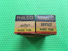 Load image into Gallery viewer, 2 Philco 50Y7 50Y7GT Vacuum Tubes Valves NOS NIB Lot Of Two