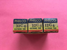 Load image into Gallery viewer, 3 Philco 12G4 Vacuum Tubes NOS NIB Lot Of Three