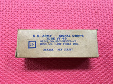 Load image into Gallery viewer, Tung-Sol VT-49 / Number Type 39 #39 41 #41 Milspec Vacuum Tube NOS NIB