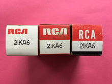 Load image into Gallery viewer, 3 RCA 21KA6 Vacuum Tubes Valves NOS NIB Lot Of Three