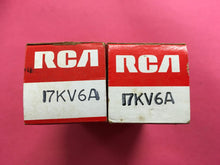Load image into Gallery viewer, 2 RCA 17KV6 Vacuum Tubes NOS NIB Lot Of Two