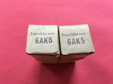 Load image into Gallery viewer, Matched Pair Transleteronic 6AK5 6J1 6J2 Vacuum Tubes Valves NOS NIB
