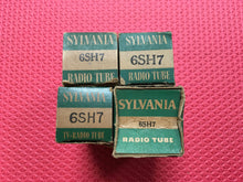 Load image into Gallery viewer, 4 Sylvania 6SH7 Vacuum Tubes Valves NOS NIB Lot Of Four