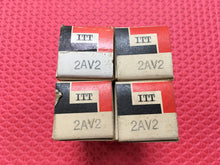 Load image into Gallery viewer, 4 ITT 2AV2 Vacuum Tubes Valves NOS NIB Lot Of Four