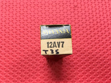 Load image into Gallery viewer, Sylvania 12AV7 Vacuum Tube NOS NIB Black Plate For Your Bottlehead