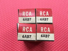 Load image into Gallery viewer, 4 RCA 6AB7 Vacuum Tubes Valves NOS NIB Lot Of Four