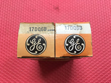 Load image into Gallery viewer, 2 General Electric GE 17DQ6 17DQ6B 17GW6 Vacuum Tubes Valves NOS NIB Lot Of Two
