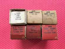 Load image into Gallery viewer, 6 RCA USNCRC12A6 12A6 VT134 Vacuum Tubes Valves Milspec Industrial NOS NIB Lot Of Six